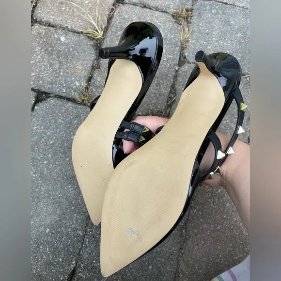 Mini black slip on heels - Picture 4 of 4